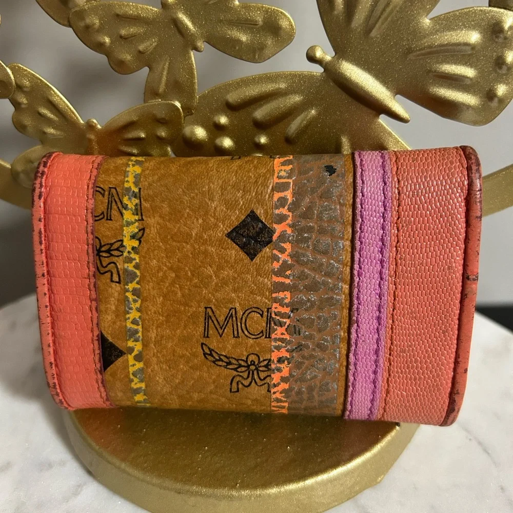 MCM Multicolor Wallet with Gold Accents - Picture 2 of 9